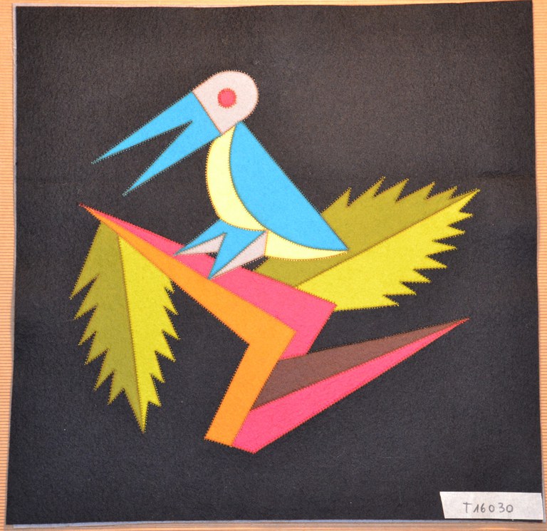 T16030 - Uccellino verde - 39 x 39 cm