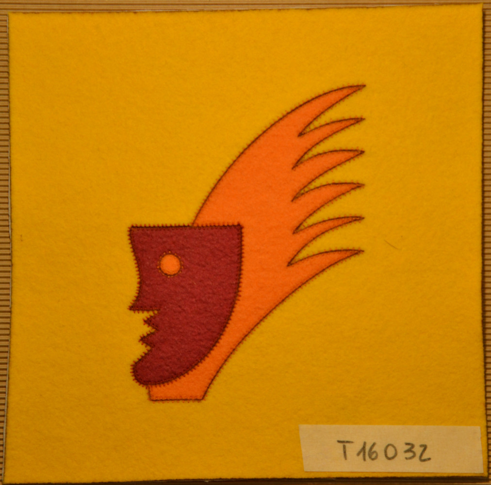 T16032 - Testa fiamma - 29,5 x 29,5 cm