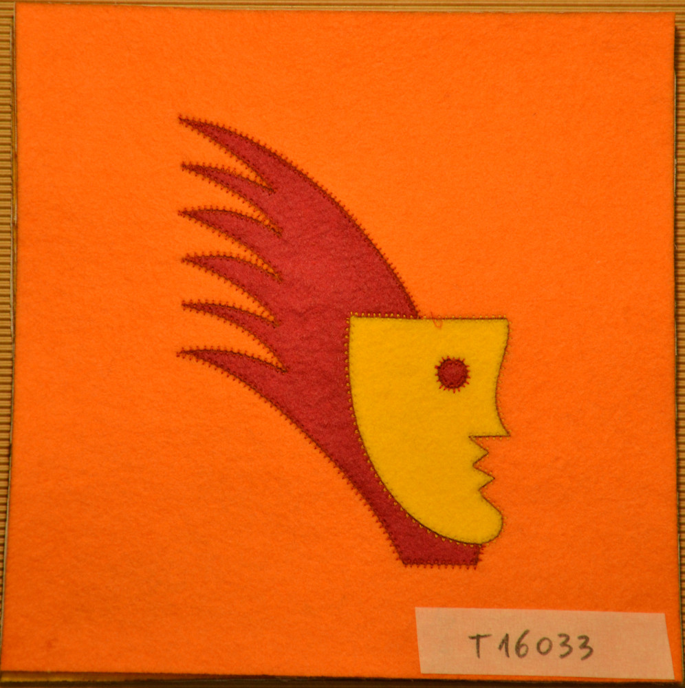 T16033 - Testa fiamma - 29,5 x 29,5 cm