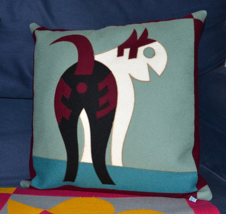 Cuscino "Gatto di schiena" 40 x 40 cm