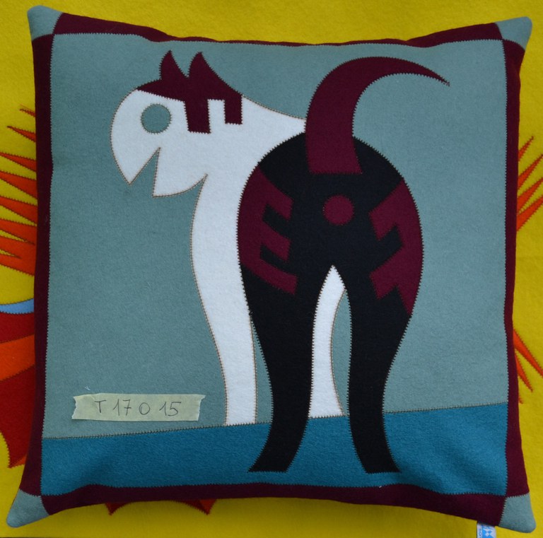 Cuscino "Gatto di schiena" 40 x 40 cm