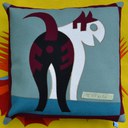 Gatto di schiena T17016