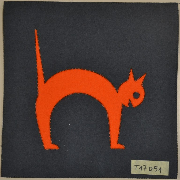 Gatto inarcato - 25 x 25 cm