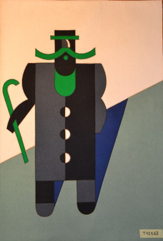 uomo coi baffi  T17068